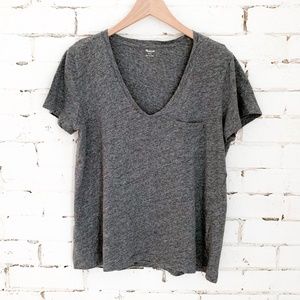 Madewell V Neck Tee - L